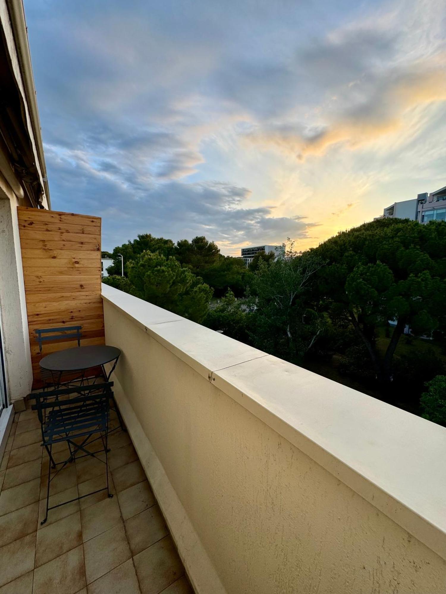 Appartement 50M2, Montpellier Ovalie, Clim-Balcon-Netflix エクステリア 写真